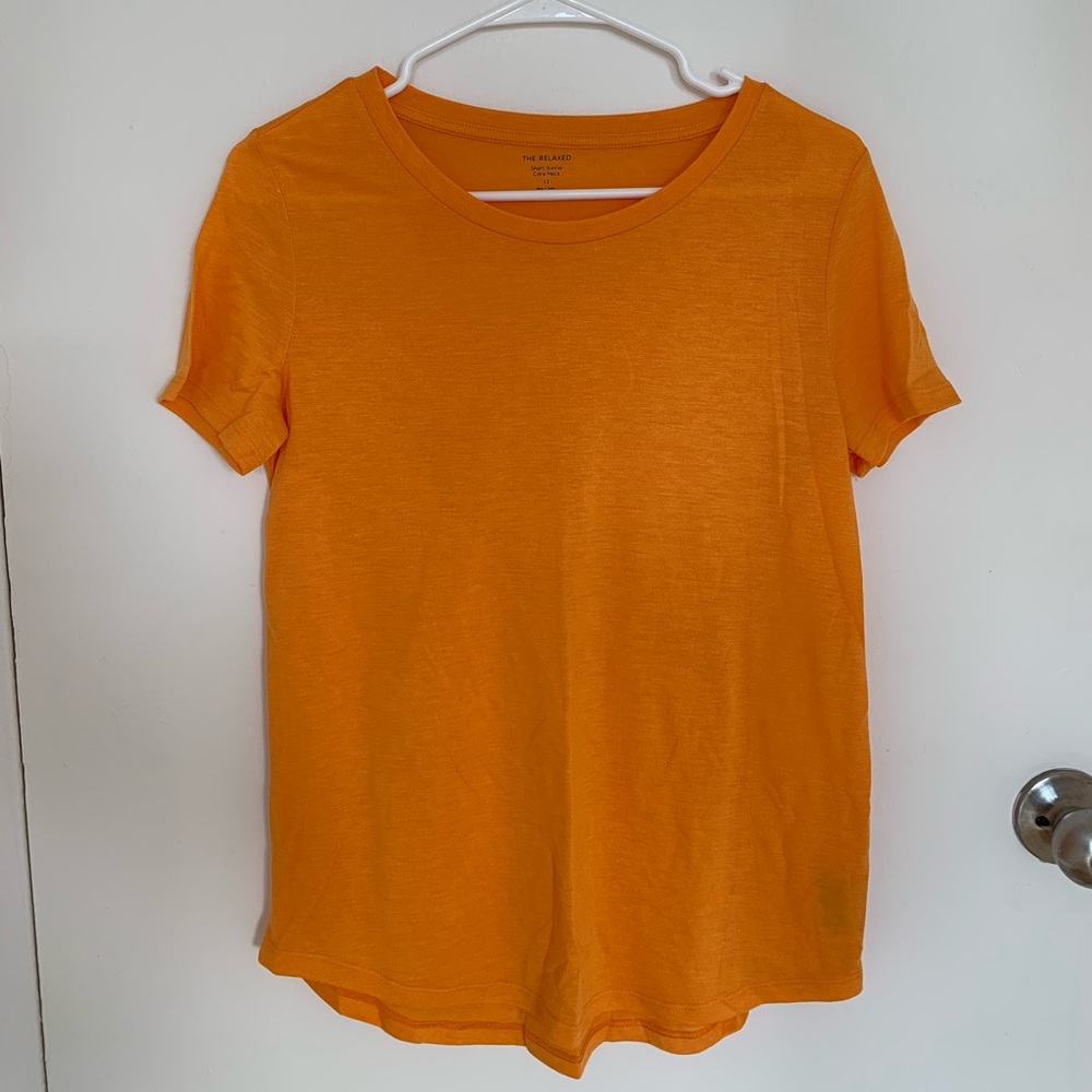Orange Short Sleeve Tee by Marks & Spencer Size 8